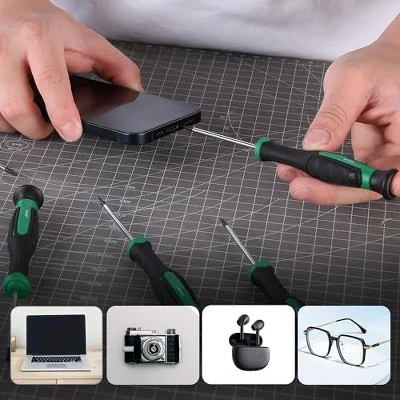 Itopfox 12-Piece Mini Screwdriver Set With Magnetic Tips, Includes Slotted, Phillip, And Star Screwdrivers, Premium Alloy Steel, SureGrip Handle 4 Itopfox 12-Piece Mini Screwdriver Set With Magnetic Tips, Includes Slotted, Phillip, And Star Screwdrivers, Premium Alloy Steel, SureGrip Handle - Image 2