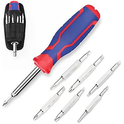 Itopfox 15-in-1 Multi-bit Screwdriver Set With Ergonomic Handle, Includes Slotted, Phillips, Torx, And Square Bits For Versatile Use 9 Itopfox 15-in-1 Multi-bit Screwdriver Set With Ergonomic Handle, Includes Slotted, Phillips, Torx, And Square Bits For Versatile Use - Image 7