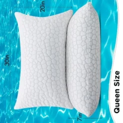 Itopfox Cooling Bed Pillows 2 Pack, Shredded Memory Foam Adjustable Pillow For Side Back Stomach Sleepers, Neck Pain Relief, Luxury Firm Gel Pillow -Kitchen Chef GUEST 3411b836 bc6d 4061 8c25 cd2cad31b8dd