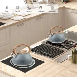 Itopfox Whistling Tea Kettle, Stainless Steel Teapot For Stovetop & Induction Stove, Fast Boiling Water Pot With Loud Whistle, Ergonomic Handle -Kitchen Chef GUEST 3650b2f8 eb6b 4969 a1d0 968670680ba3