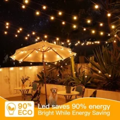 Itopfox 100FT Outdoor String Lights, Waterproof Connectable Shatterproof Outside Light With 50 Edison Spare LED Bulbs Plug In Patio Lights For Indoor -Kitchen Chef GUEST 36c60373 e0ce 46e0 826f 9fd4137fee3c