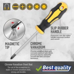 Itopfox Magnetic Screwdrivers Set With Case, 43-piece Includes Slotted, Phillips, Hex, Pozidriv, Torx & Precision Screwdriver Set, Magnetizer Tools -Kitchen Chef GUEST 36e44a67 0213 44a3 9cef b9e717e0ed4c