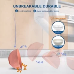 Itopfox BPA Free Unbreakable Wheat Straw Cereal Bowls - Microwave & Dishwasher Safe Soup And Salad Bowls, Set Of 8, Multicolor -Kitchen Chef GUEST 372727d4 fb76 4e5f b72f a1cd6f20bbf7