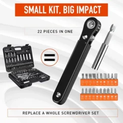 Itopfox Ratchet Screwdriver Set, EDC Gear Tool Pocket Ratcheting Screwdriver, Stocking Stuffers For Men, 90 Degree Right Angle Mini Ratchet Set -Kitchen Chef GUEST 38cfe7ea 8c25 4dca 9915 964732a5e55e