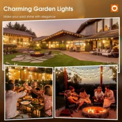 Itopfox 50FT LED Outdoor String Lights With Shatterproof Edison Bulbs, Weatherproof Strand For Patio, Garden, Commercial Grade Decorative Lighting -Kitchen Chef GUEST 3a182dd4 c6bc 4f8f ab58 f9b3d4d600c2