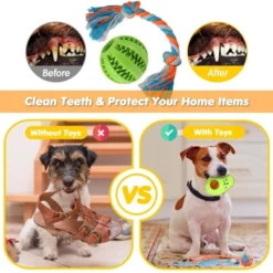 Itopfox 25 Pack Luxury Dog Chew Toys For Puppy, Rope Toys, Treat Ball And Squeaky Toys For Teething Small Dogs -Kitchen Chef GUEST 3bbdd3b2 b3cb 4939 97ae 2d7e914830cf