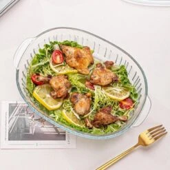 Itopfox 4-Piece Glass Casserole Baking Dish Set With Lids, Includes 2 Casseroles For Baking, Serving And Storing, Borosilicate Glass -Kitchen Chef GUEST 3d99778c 7ca8 41f8 ac55 14db3d45a0cd