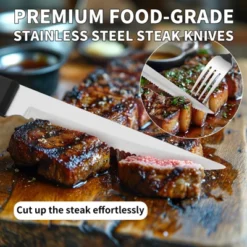 Itopfox 53-Piece Stainless Steel Flatware Set For 8 With Drawer Organizer, Includes Spoons, Forks, Steak Knives & Serving Utensils, Mirror Polished -Kitchen Chef GUEST 3e131660 45c8 4aa9 a34d 112e7c4ba20d