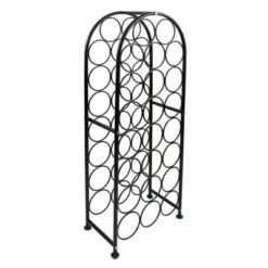 Itopfox 23 Bottle Arched Freestanding Floor Metal Wine Rack Holder Stand For Kitchen Bar Cellar Dining Room Black -Kitchen Chef GUEST 3f79b254 8828 4342 82c4 cf88669a17c3