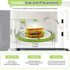 Itopfox Microwave Splatter Cover With Steamer, Clear Lid For Food, Kitchen Accessories For Microwave Oven, Green 13 Itopfox Microwave Splatter Cover With Steamer, Clear Lid For Food, Kitchen Accessories For Microwave Oven, Green -Kitchen Chef GUEST 4091cb22 b2d8 4de2 a4a3 eccffc6fafa8