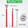Itopfox 6 Pcs Stainless Steel Kitchen Thermometer With Long Stem For Oven Probe Meat Grill BBQ Cooking Chocolate Water Milk Frothing (Red) -Kitchen Chef GUEST 41effecd b3ee 4386 b5f8 4fc93068268b