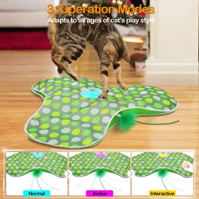 Itopfox Interactive Cat Toy With Moving Feathers & Real Mouse Sounds, Touch Activated Exercise Toy For Indoor Cats, Rechargeable 9 Itopfox Interactive Cat Toy With Moving Feathers & Real Mouse Sounds, Touch Activated Exercise Toy For Indoor Cats, Rechargeable - Image 7