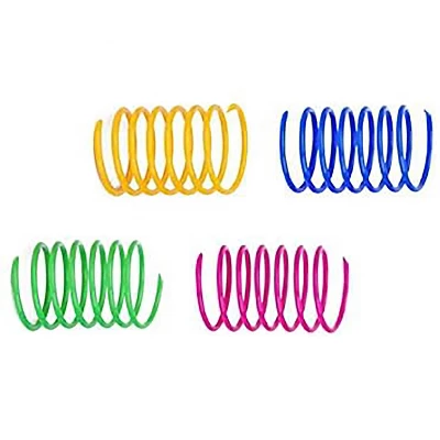 Itopfox Cat Spiral Spring Toy, 12-Pack Interactive Kitten Toy For Hunting, Biting, And Play, Colorful Heavy Plastic Springs To Keep Cats Active 10 Itopfox Cat Spiral Spring Toy, 12-Pack Interactive Kitten Toy For Hunting, Biting, And Play, Colorful Heavy Plastic Springs To Keep Cats Active - Image 8