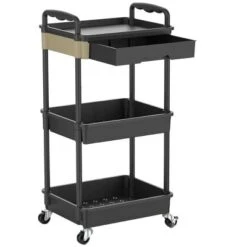 Itopfox 3-Tier Rolling Cart With Removable Drawer, Sturdy Utility Organizer With Lockable Wheels For Bathroom, Kitchen, Craft, Makeup Baby Essentials 15 Itopfox 3-Tier Rolling Cart With Removable Drawer, Sturdy Utility Organizer With Lockable Wheels For Bathroom, Kitchen, Craft, Makeup Baby Essentials -Kitchen Chef GUEST 43dd814e b70a 4e59 9f5c eca16bc7c2f7