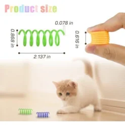 Itopfox Cat Spiral Spring Toy, 12-Pack Interactive Kitten Toy For Hunting, Biting, And Play, Colorful Heavy Plastic Springs To Keep Cats Active 13 Itopfox Cat Spiral Spring Toy, 12-Pack Interactive Kitten Toy For Hunting, Biting, And Play, Colorful Heavy Plastic Springs To Keep Cats Active -Kitchen Chef GUEST 4531c45f 6249 4c0c b6fa 1d74fef326e3