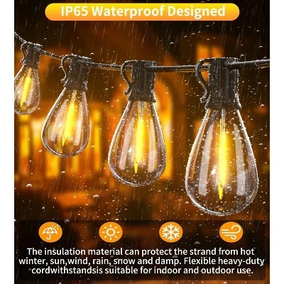 Itopfox Ultra Long Outdoor LED String Lights With Shatterproof S11 Edison Bulbs, Waterproof Hanging Light For Backyard Deck Porch Party Decor 5 Itopfox Ultra Long Outdoor LED String Lights With Shatterproof S11 Edison Bulbs, Waterproof Hanging Light For Backyard Deck Porch Party Decor - Image 3