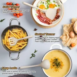 Itopfox 15-Piece Kitchen Cooking Utensils Set With Holder, Heat Resistant Food Grade Silicone Utensils For Nonstick Cookware, Dishwasher Safe -Kitchen Chef GUEST 466ad2e8 4abe 4874 aced 103c2361d480