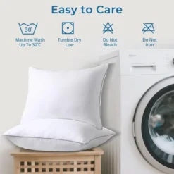 Itopfox Queen Size Pillows Set Of 2, Down Alternative Plump Filling For Side, Back, And Stomach Sleepers - Hotel Quality & Machine Washable -Kitchen Chef GUEST 46d220d3 071e 4953 914c c7459eb06c30