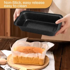 Itopfox 6-Piece Non-Stick Bakeware Set, Stackable Baking Pans For Even Heating, Includes Muffin Pan, Loaf Pan, Round & Square Cake Pans, Cooling Rack -Kitchen Chef GUEST 47a0b42b 0625 4611 a1f1 0415ac8949e1