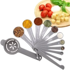 Itopfox 49-Piece Silicone Bakeware Set, Heat-Resistant Nonstick Baking Pans For Cake, Bread, Muffin, Includes Measuring Cups & Spoons, Light Grey -Kitchen Chef GUEST 47e3fd55 865a 4c17 b11a 62c99f2f6d0b