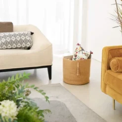 Itopfox Woven Storage Basket With Wooden Bead Decoration, Natural Rope Basket For Toys, Clothes, Shoes, Plant Organizer Bin With Handles, Home Decor 12 Itopfox Woven Storage Basket With Wooden Bead Decoration, Natural Rope Basket For Toys, Clothes, Shoes, Plant Organizer Bin With Handles, Home Decor -Kitchen Chef GUEST 47e82cc1 c952 4190 80a4 e9bbd06f5dde