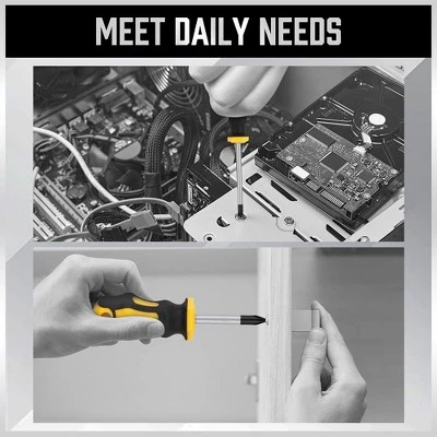 Itopfox 11-Piece Magnetic Screwdriver Set With 5 Phillips And 5 Flat Head Tips For Secure Fastening And Loosening, Includes Storage Box 5 Itopfox 11-Piece Magnetic Screwdriver Set With 5 Phillips And 5 Flat Head Tips For Secure Fastening And Loosening, Includes Storage Box - Image 3