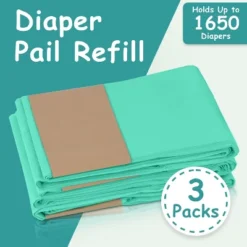 Itopfox 3-Pack Diaper Disposal Bags For 1650 Diapers, Lavender Scented, Fits DEKOR Classic Pails, Extra Thick & Leak-Proof -Kitchen Chef GUEST 48c91919 d218 4c16 87f7 f5bc89e161d5