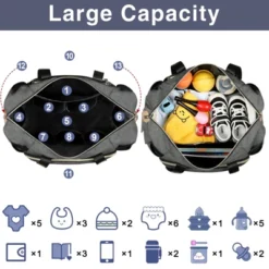 Itopfox Large Diaper Tote Bag With Changing Pad & Pacifier Case, Multi-Pocket Travel Baby Bag For Hospital & Maternity -Kitchen Chef GUEST 4a2e1600 f666 4197 90fa 2aa10e423f30