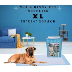 Itopfox 20 Pcs Blue Pee Pads, 6-Layer, Ultra Absorbent, Leak-Proof, Quick-Dry, For Dogs, Cats, Rabbits, Chinchillas & Small Pets -Kitchen Chef GUEST 4d534f88 2c48 4505 a59f 359612ad1e07