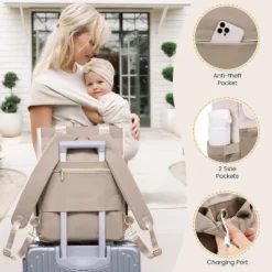 Itopfox Large Capacity Diaper Bag Backpack With Insulated Pockets, Changing Pad, Pacifier Case, And Anti-Theft Laptop Compartment For Women And Men -Kitchen Chef GUEST 4ef196a2 3154 4a04 9969 18a566d0a73c