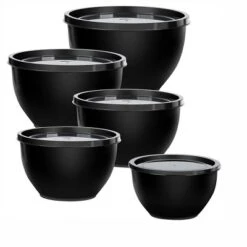 Itopfox 5-Piece Plastic Mixing Bowls With Lids Set, Nesting Bowls For Mixing, Baking, Prepping, Cooking And Serving Food, Dishwasher & Microwave Safe -Kitchen Chef GUEST 4f73e1c0 6904 4276 96c5 614c6d5bb6ea