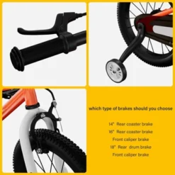 Itopfox Kids Bike For Boys And Girls With Training Wheels, Pedal Brakes, Handbrake & Kickstand, Multiple Colors For Toddlers And Children -Kitchen Chef GUEST 517fcfca 06a0 45fe b46b 140ea288b465