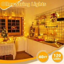 Itopfox 120LED String Lights, Waterproof Connectable Fairy Lights With Timer 8 Modes, Warm White Plug In Christmas Light For Indoor Outdoor Decor -Kitchen Chef GUEST 52c06c77 54ed 4353 83e0 29e9de468b61