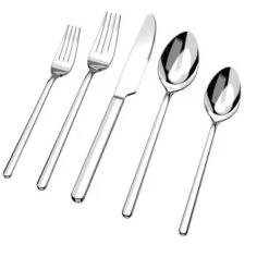 Itopfox 40-Piece Stainless Steel Flatware Set For 8, Mirror Polished Cutlery Set With Dinner Forks, Spoons, Salad Forks, Teaspoons, Dishwasher Safe -Kitchen Chef GUEST 539325b5 ce46 4b16 aa2e 5c6dff1360a6