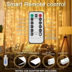 Itopfox 200 LED Curtain Lights For Bedroom, Hanging String Light Outdoor, Fairy Lights Indoor For Christmas, Dorm, Wall, Backdrop, Window, Wedding -Kitchen Chef GUEST 5746633a b17b 43fa 9c1c 5f3b3800c2c3