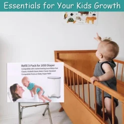 Itopfox 3-Pack Diaper Disposal Bags For 1650 Diapers, Lavender Scented, Fits DEKOR Classic Pails, Extra Thick & Leak-Proof -Kitchen Chef GUEST 57bb5cf6 b31c 4f32 8387 c5e58e63bd48