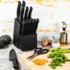 Itopfox 15-Piece Kitchen Knife Set With Block, Self-Sharpening, Dishwasher Safe, Anti-Slip Handle, Black -Kitchen Chef GUEST 59b3fae6 83a6 44c4 88a8 8e78eb9a70f3
