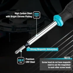 Itopfox Multi-Function Screw Driver Set With 60 Replaceable Cr-V Bits Flat, Phillips, Torx, Hex, Square, All In One Screwdrivers With Rolling Barrel -Kitchen Chef GUEST 59cbddc9 21a2 4c31 acae 2e329904b1aa