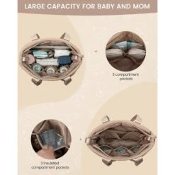 Itopfox Puffer Baby Diaper Tote Bag With Changing Pad & Pacifier Case, Waterproof & Lightweight For Travel, 15.6inch -Kitchen Chef GUEST 59eb9757 550b 4894 a670 b60b5913ac47