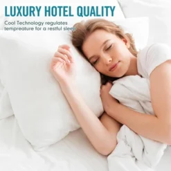 Itopfox Hotel Collection Bed Pillows 2 Pack, Standard Size Cooling Pillows, Premium Soft Down Alternative Fill For Side Stomach Back Sleepers -Kitchen Chef GUEST 59ed8289 0a21 4fb8 ab16 8475aa32b3ba