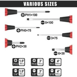 Itopfox Magnetic Screwdriver Set, 6-Piece Tool With 3 Phillips & 3 Flat Head, Professional Cushion Grip For Comfortable Use -Kitchen Chef GUEST 5b517700 a376 4d56 a48f 9880b3374548