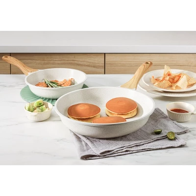 Itopfox Nonstick Ceramic Cookware Set 13-Piece, Healthy Pots And Pans Set, Non-toxic Kitchen Cooking Set With Stay-Cool Handles, Silicone Tools 10 Itopfox Nonstick Ceramic Cookware Set 13-Piece, Healthy Pots And Pans Set, Non-toxic Kitchen Cooking Set With Stay-Cool Handles, Silicone Tools - Image 8