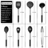 Itopfox 7-Piece Silicone Cooking Utensil Set With Stainless Steel Handles, Heat Resistant For Nonstick Cookware, Includes Ladle, Turner, Spoon -Kitchen Chef GUEST 5e3a4f5c f6d1 4a63 b006 5682e5d1744b