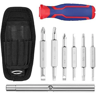 Itopfox 15-in-1 Multi-bit Screwdriver Set With Ergonomic Handle, Includes Slotted, Phillips, Torx, And Square Bits For Versatile Use 4 Itopfox 15-in-1 Multi-bit Screwdriver Set With Ergonomic Handle, Includes Slotted, Phillips, Torx, And Square Bits For Versatile Use - Image 2