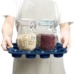 Itopfox 31-Piece Silicone Baking Pans Set, Nonstick Bakeware With Metal Reinforced Frame, Navy Blue, Perfect For Cakes, Muffins, Breads -Kitchen Chef GUEST 6081dc83 8d8b 4133 ae88 674f115f5936