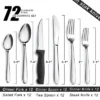 Itopfox 72-Piece Silverware Set For 12 With Steak Knives, Stainless Steel Cutlery Set Includes Forks, Spoons, Dishwasher Safe For Home & Restaurant -Kitchen Chef GUEST 60e1b89c ca3f 4082 8dc9 1feec49b80f0