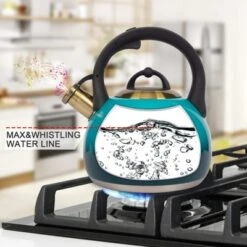 Itopfox Stainless Steel Whistling Tea Kettle For Stovetop, 3.1 Quart Teapot With Heat Proof Handle, Food Grade Safe For Gas Electric Induction -Kitchen Chef GUEST 62888f2e b4dd 4dc6 90ea 8d2e2069385f