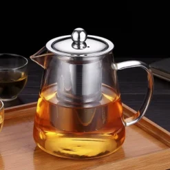 Itopfox Mini Glass Teapot With Removable Stainless Steel Infuser For Blooming & Loose Leaf Tea, Microwave & Stovetop Safe 13 Itopfox Mini Glass Teapot With Removable Stainless Steel Infuser For Blooming & Loose Leaf Tea, Microwave & Stovetop Safe -Kitchen Chef GUEST 6389d0a3 a129 4e36 861f af22e43242db