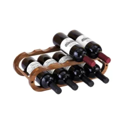 Itopfox Adjustable Wine Rack And Water Bottle Organizer For Cabinet And Countertop - 2 In 1 Acacia Wood Storage Solution -Kitchen Chef GUEST 638fbef2 8105 4272 ac15 ad946d0bcf7c