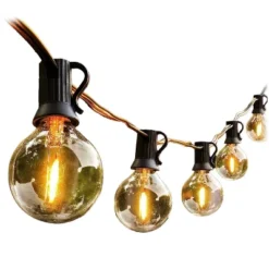 Itopfox 100ft Outdoor String Lights Waterproof Connectable Dimmable With 62 LED Shatterproof Bulb UL Listed G40 Globe Patio Lights For Backyard Porch -Kitchen Chef GUEST 63f6ddc8 0ef7 4a26 8e81 786809845f96